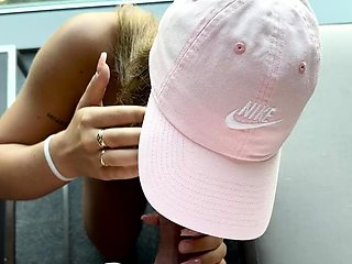 Natural busty blonde blowjob and banging POV