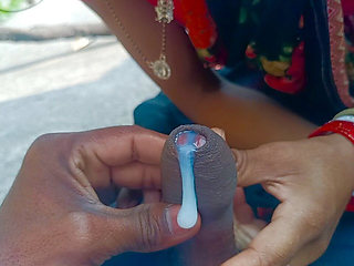 Outdoor Blowjob with Bhabhi and Cum in Mouth