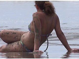 On The Beach, Stepson Cums Three Times In My Pussy, He Wants To Put It In My Ass