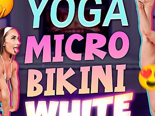 White Microbikini Hot Yoga - Hannahjames710