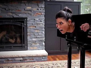 India Summer Blowjob & Creampie - Bondage MILF Takes Big Cock Hardcore