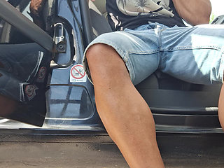 Public Car Jerk Off - I Love Stroking My Hard Cock Where Anyone Can See