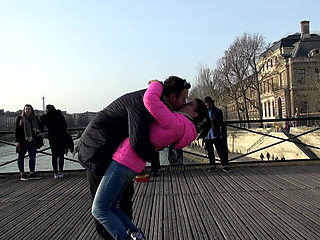 Lovely brunette smashed in her hairy pussy