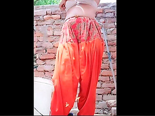 Hot Country Girl Taking Bath Caressing Her Soft Body and Her Hot