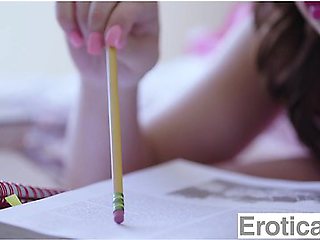 Brunette Beauty Loses Virginity To Big Cocked Bad Boy - Lily Jordan - EroticaX