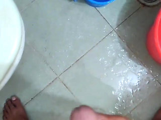 Bengali Boy's Solo Masturbation in the Bathroom