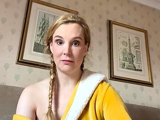 Cumshot amateur MILF suck and jerks dude in the bedroom