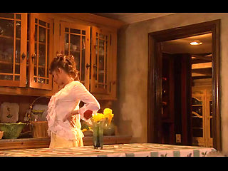 Vanessa Lane throws down some tight, wet pussy in her kitchen