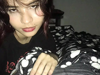 MafelaGo Morning Blowjob - Venezuelan Teen Deep Throat My Big Cock - Homemade Spanish Porn