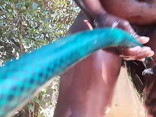 She Loves Taking Care of That Dirty Pussy, a Bath Does Her Good