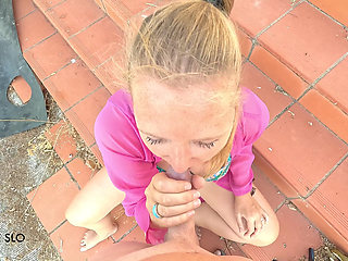 Outdoor POV Blowjob on Vacation in a Secret Ruin - TAKE ME SLO