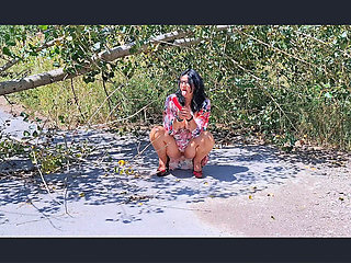 MILF Slut Got Caught Orgasming in the Woods