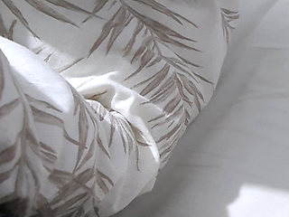 Step mom without panties under skirt in bed with step son with big erection