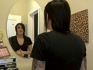 Adorable Nikki Hearts and Kimber Woods at pornstar scene