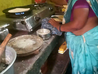 Indian Kerala Housewife Sex with Cooking Kitchen Room