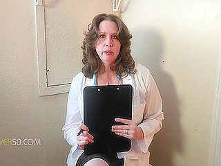 A Sexy Mature Milf Doctor Examines A Young Man And His Curved Cock And Gives Him An Anatomy Lesson Hell Never Forget
