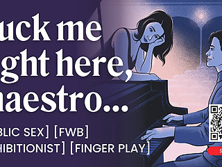 ASMR Audio Porn: Public Sex with Best Friend on The Stage - Dirty Talk & Finger Play - Erotic Audio Roleplay