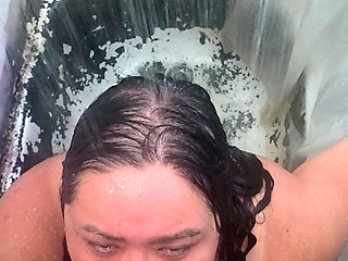 peeing in the shower