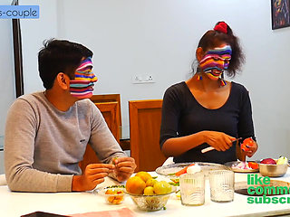 Lonely Housewife Calls Househelp to Cook and Fuck in Kitchen 1