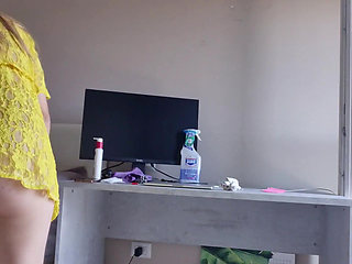 Cleaning the Table Without Underwear