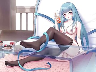 Fucked a Hot Girl in Pantyhose While Riding on a Train  Hentai Uncensored