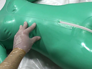 Latex Danielle relaxing in the ambulance