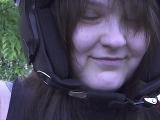 Look at My Boobs on a Motorcycle!