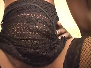 Beautiful French ebony doll wrecked by two BBC