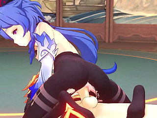 Genshin Impact - Ganyu and Aether Passionate Sex Scene - 3D Hentai Animation
