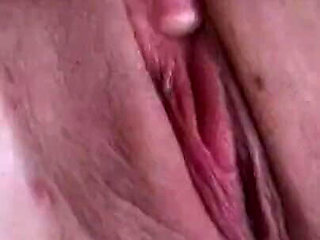 Horny Brunette Sucks Cock and Rubs Her Wet Pussy Hard