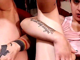 Lesbian Double Pussy Gaping Spreading Tease