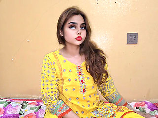( Pakistani ) beautiful Stepmom Having fun with Stepson midnight-Clear Hindi Conversation