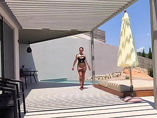 Poolside Nylon Footjob