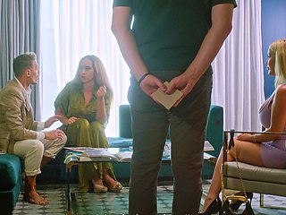 Chris Diamond and stunning Savannah Bond in intense anal action with a happy ending