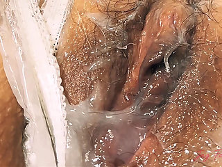 Sticky Heaven: Squirting with Panties