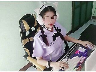 Uกเรยuสาวไทยแอบดnuงโปใuคอม โดuรuwจบเยด รองลuบาu (เสยงไทยชดเจu)4k 18+