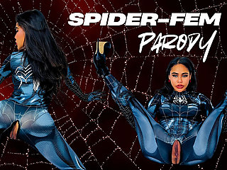Spider-woman Parody: Caught in My Web of Throat & Backshots - She Drained Me Until I Covered Her Face