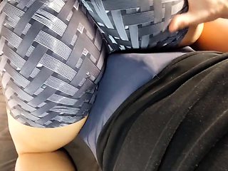 "Step-Sis Teases Me with Her Bubble Butt in Tight Gym