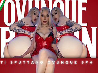 Public verbal humiliation SPH dick with your busty Italian blonde mistress