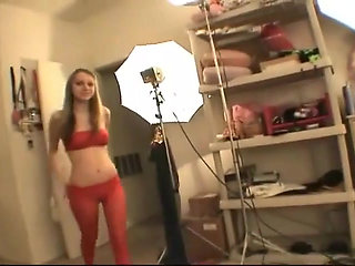 Lexi Sexton in Red Pantyhose Fucking Herself