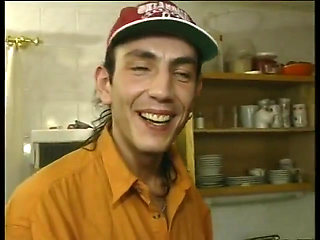 Hairy milf with small tits gets slammed and facialized