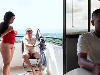 Submissive Wife Fucks with Her Cuckold Husband's Co-worker