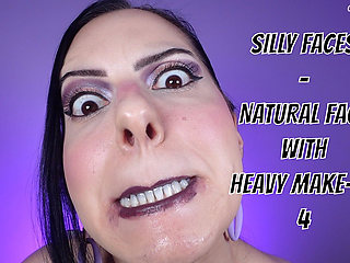 Silly Faces - Natural Face with Heavy Make-up 4