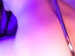 Riding Huge Dildo with Hook in Asshole