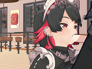 =Zenless Zone Zero= Ellen Joe x Wise: Risky Public Sex in McDonald's (4K)