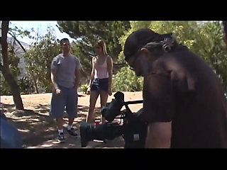 Hot slut fucked on the bench