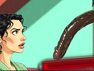 Married Housewife Loves Fucking Big Black Cocks While Her Husband Isn't Looking. Cartoon. Hentai
