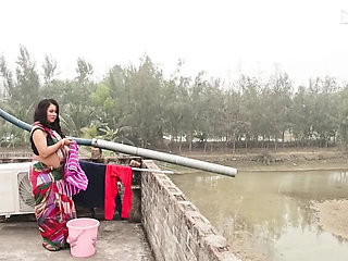 Desi Bhabi Fucked Alone by AlexDaizo - Indian Aunty Blowjob & Doggy Style