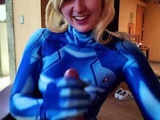 Samus Gives You a Real Blowjob