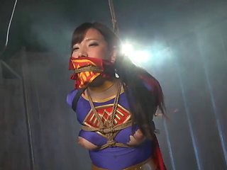 Herione gagged by cape 2